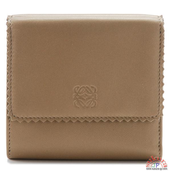 ロエベ コピー レザー 三つ折り財布 18281F51 0004 8156