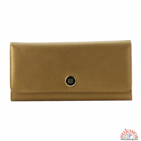 ロエベコピー ロゴボタン付き2つ折り長財布 11830C18 9308