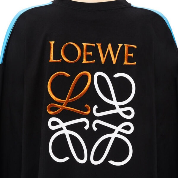 ロエベ★ロエベ コピー Tシャツ L.A. シリーズ プリント Tシャツ★コットン★ブラック★S897Y22X03