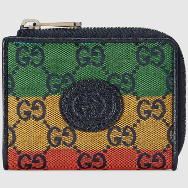 【即発】グッチ 財布 コピー グッチ*マルチカラーGGキャンバス レザー ミニウォレット 657577 2U0AN 4368