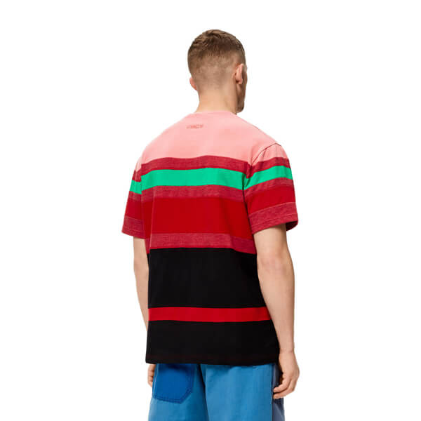 【ロエベ Tシャツ 偽物】ロエベ アップサイクル Tシャツ レッド【21SS 日本未入荷】 