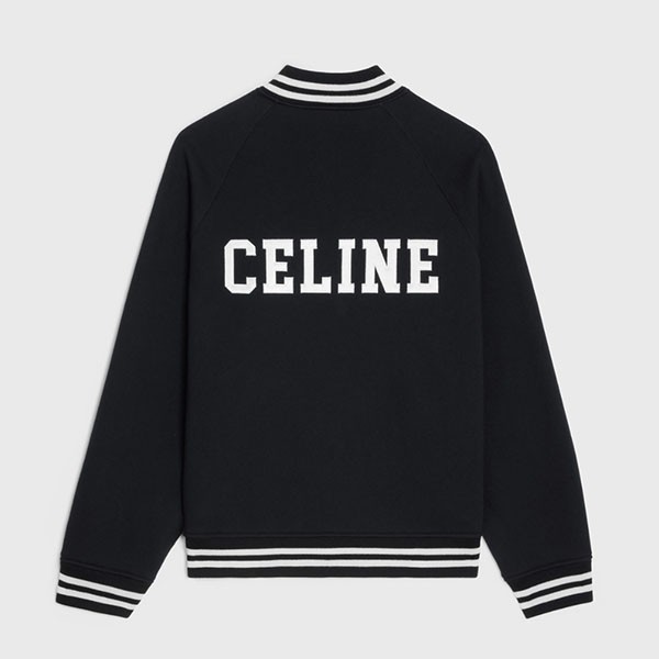セリーヌ カレッジ テディジャケット 偽物 フリース2Y815345F.38AW