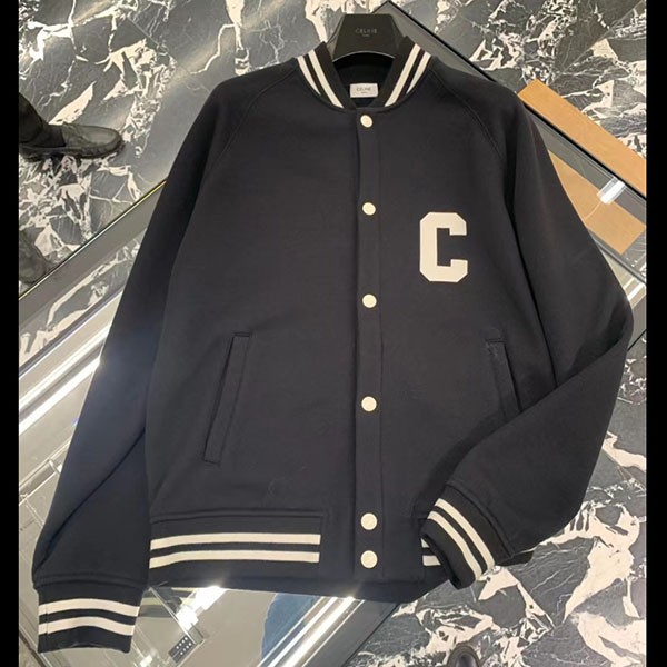 セリーヌ カレッジ テディジャケット 偽物 フリース2Y815345F.38AW