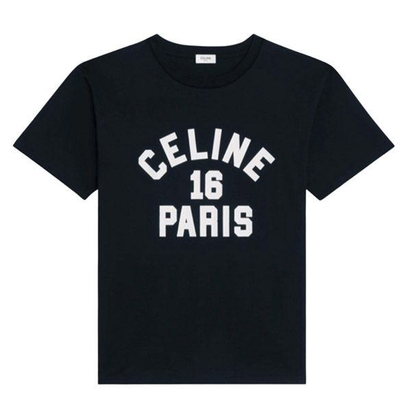 高品質セリーヌ 16 PARIS ルーズTシャツ 偽物 コットン 2X16B671Q38AW