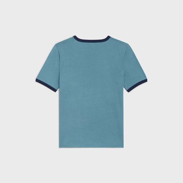 着心地の良い【セリーヌ】コットンジャージー パリTシャツ 偽物