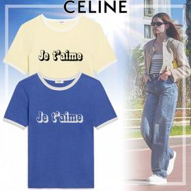 芸能人御用達！セリーヌ JE T\'AIME コットンTシャツ スーパーコピー 2色