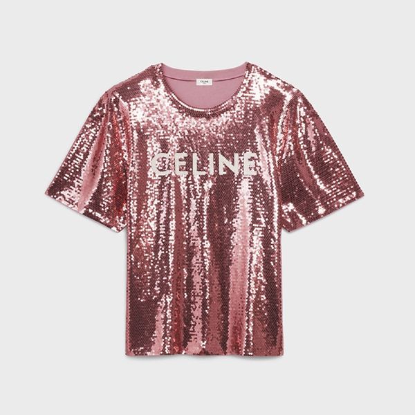 高品質セリーヌ Tシャツ 偽物 コットン シークイン 2X87A671Q.24OF
