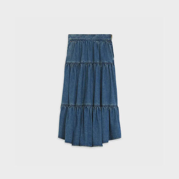 セリーヌ 偽物◇プレーリー Long Skirt◇ スカート/デニム お気に入り