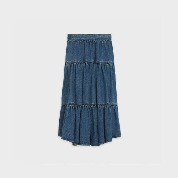セリーヌ 偽物◇プレーリー Long Skirt◇ スカート/デニム お気に入り