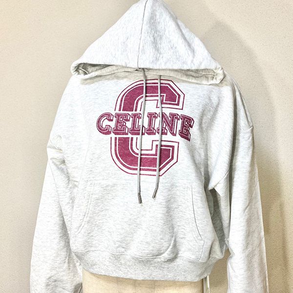 【セリーヌ】パーカー フーディ スーパーコピーロゴ カシミアお洒落に