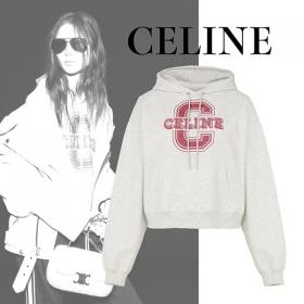 【セリーヌ】パーカー フーディ スーパーコピーロゴ カシミアお洒落に