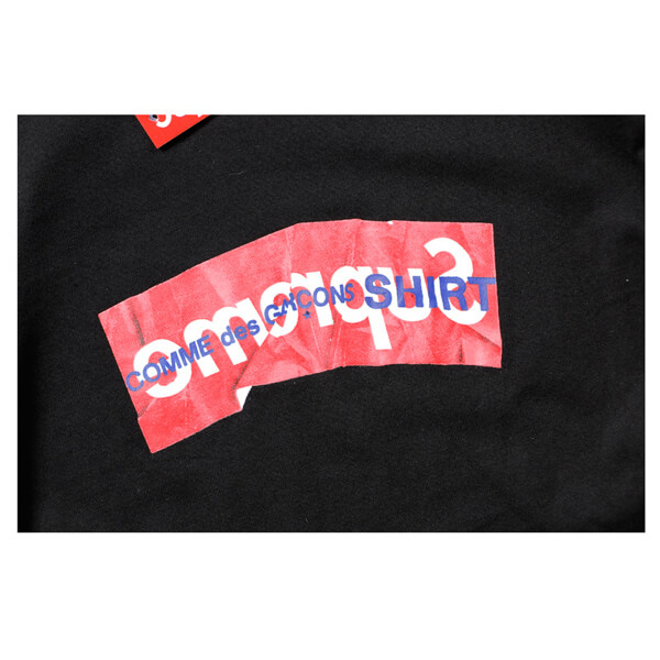 シュプリームコピー Tシャツ 2021SS シュプリーム ボックスロゴ tシャツ 偽物 CDG COMME DES GARCONS BOX LOGO TEE BLACK