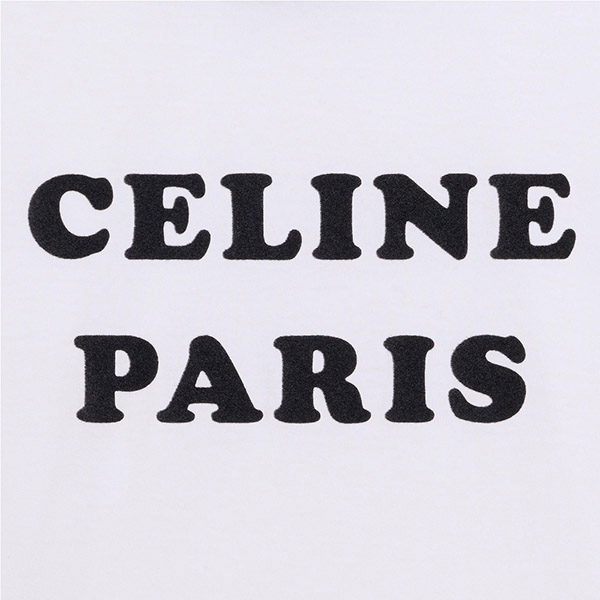 【セリーヌ】PARIS ボクシーTシャツ 偽物コットンジャージー2X890671Q