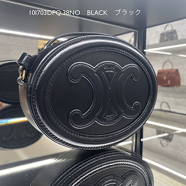 セリーヌ OVAL SHOULDER CLUTCH トリオンフ 偽物 全色【入手困難】10I703DPQ