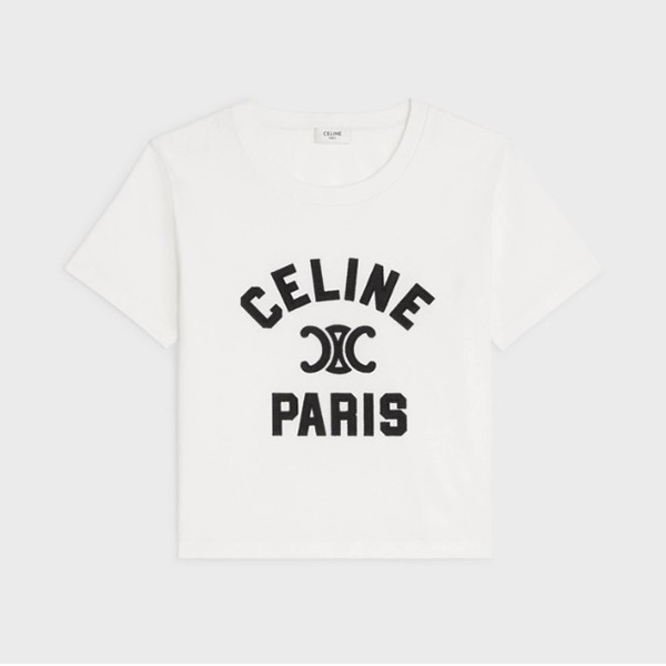 大注目セリーヌ PARIS Tシャツ 偽物 デイリーに セリーヌ コットンジャージー
