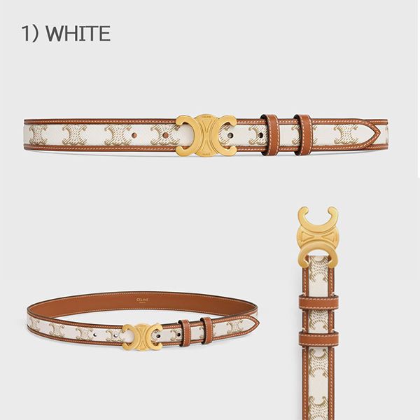 セリーヌ 偽物☆MEDIUM TRIOMPHE BELTミディアムトリオンフベルト☆送込