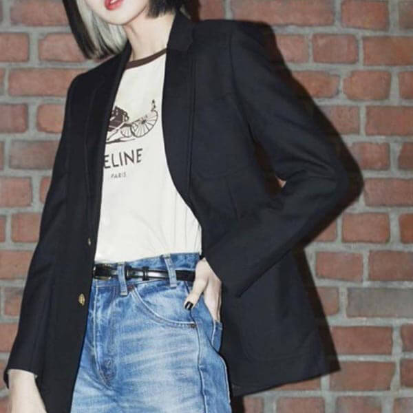 セリーヌ Tシャツ パロディ 大人の色味◇SULKY◇2X575485F.07BQ