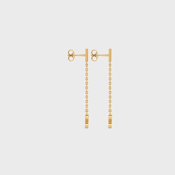 【人気商品】セリーヌ ピアス 偽物ゴールド ブラス＆クリスタル ピアス 460NB6BCZ.35OR