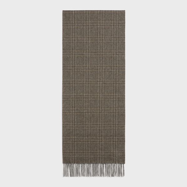 確保済み！セリーヌ ロゴ タータンチェック カシミア マフラー 偽物 2色 2AW02678S.19CM