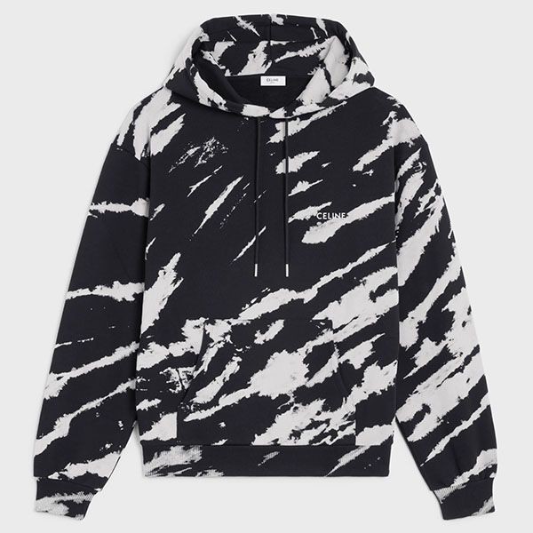 セリーヌ ルーズフーディー タイダイ コットンフリース 2Y974129T.38AW