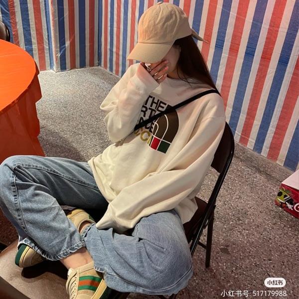 グッチ ノースフェイス 偽物 ポケモン THE NORTH FACE x グッチ コットンスウェットシャッツ ロゴ