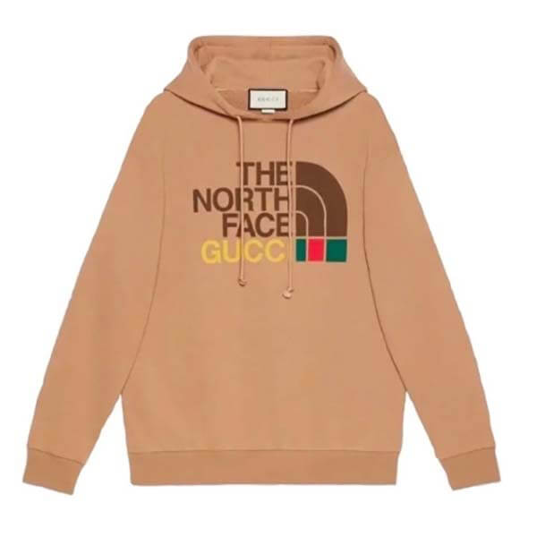 グッチ ノースフェイス 偽物 パーカー 歴史的コラボ入手困難!グッチ×THE NORTH FACE TAN HOODIE ポケモン​
