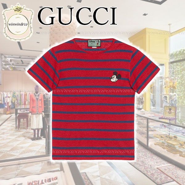 ディズニー グッチ 偽物 リネン Tシャツ 598971 XJB03 6065