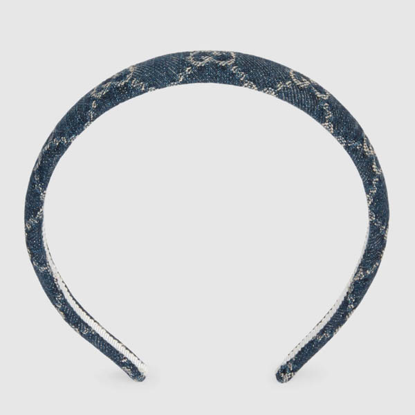 グッチ カチューシャ 偽物 ″Eco Washed Denim Hair Band″GGデニム☆ヘアバンド 6528353HAAH 4900