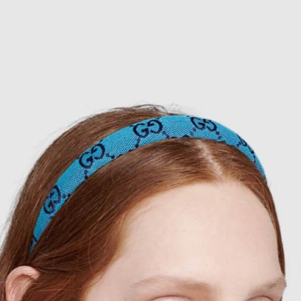 グッチ カチューシャ 偽物 ″Eco Washed Denim Hair Band″GGデニム☆ヘアバンド 6528353HAAH 4900