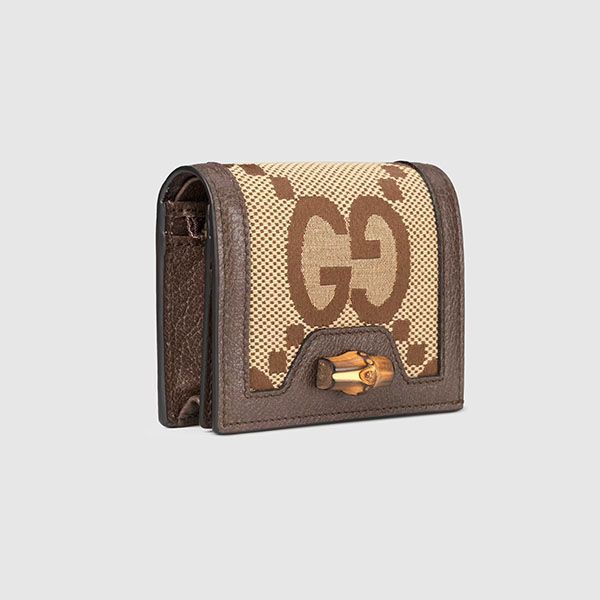 〔グッチ ダイアナ〕ジャンボGG 偽物 カードケース  658244 UKMBT 2572