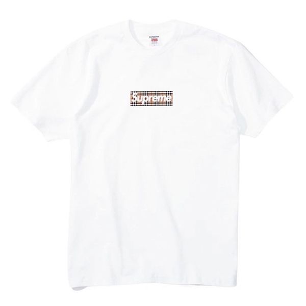 シュプリーム バーバリー Tシャツ 偽物 Box Logo Tee ボックスロゴ 2色