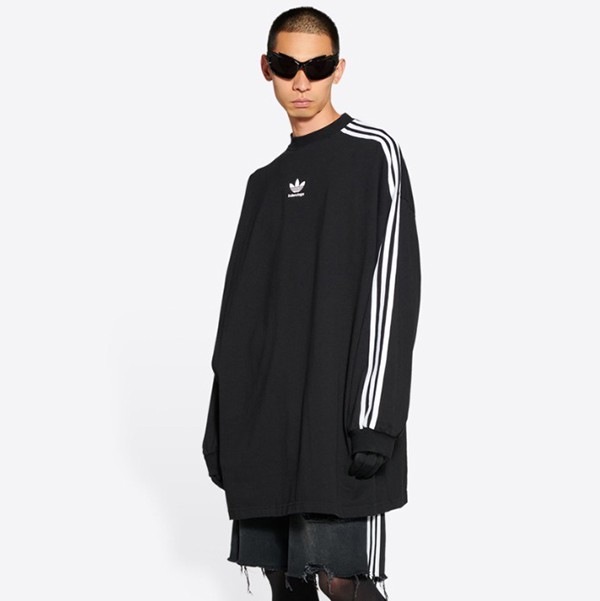 バレンシアガ アディダス 激安 ロングスリーブ Tシャツ 長袖 注目コラボ