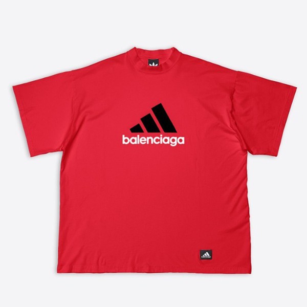 注目コラボ★バレンシアガ アディダス Tシャツ 半袖 コピー オーバーサイズ