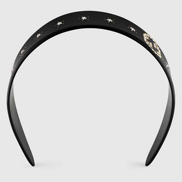 グッチ カチューシャ 偽物 クリスタル インターロッキングG ヘアバンド