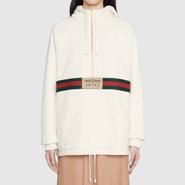 グッチ カイ コピー 限定【EXO-KAI x グッチ コラボ】ベアプリント◆コットンパーカー 652682 XJDJF 9095
