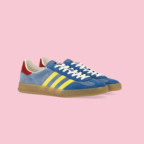 綺麗な【アディダス×グッチ】コラボ! メンズ スニーカー 偽物スエード SNEAKER 707848 9STU0 4860