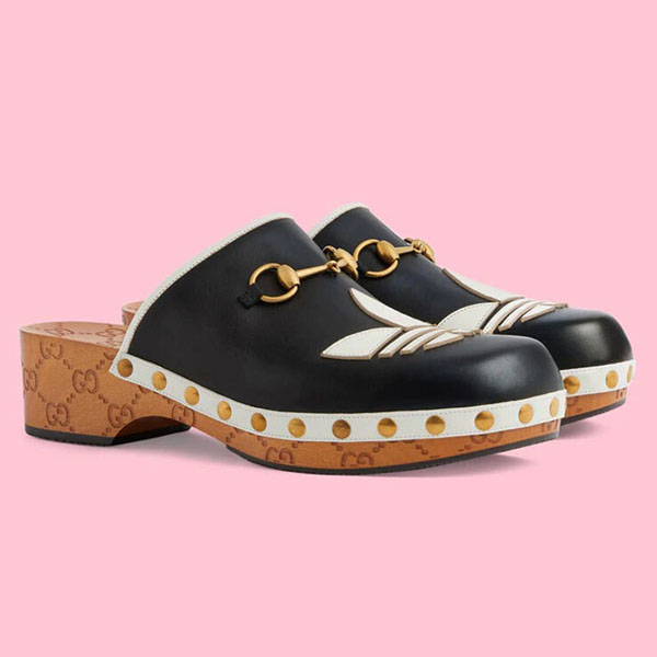 新作 アディダス グッチ レザー メンズ クロッグ スーパーコピー702252 DTNP0 1060