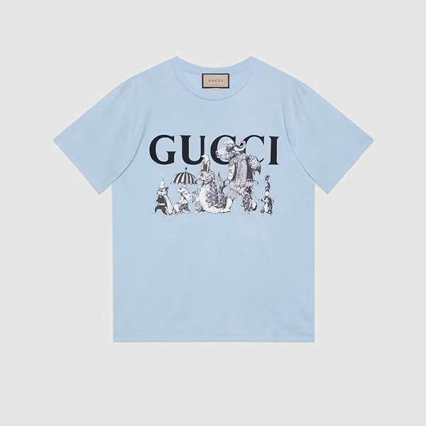日本限定 グッチ×ヒグチユウコ 偽物コラボ★オーバーサイズTシャツ コピー 548334 XJDTN 9095