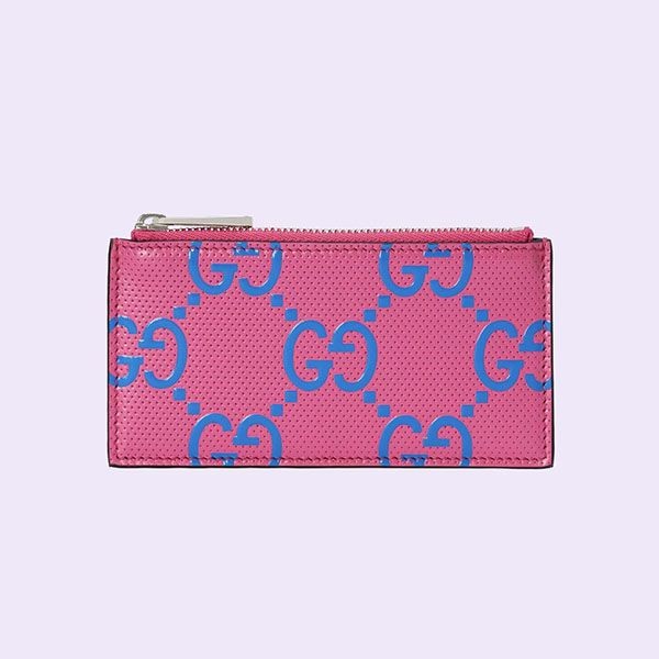 お洒落にグッチ GG型押しジップカードケース コピー 725550 AABCZ 5745