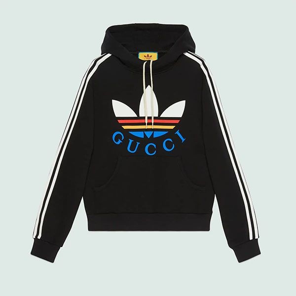 [限定コラボ]アディダス グッチ 偽物 コットン スウェットシャツ 692107 XJEXB 1152
