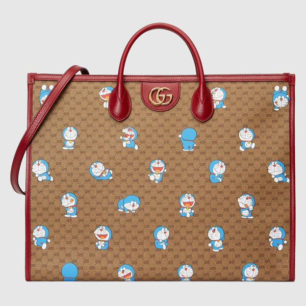 グッチ ドラえもん 偽物 DORAEMON x グッチ★2021AW ドラえもん トートバッグ 意外性抜群のコラボモデル