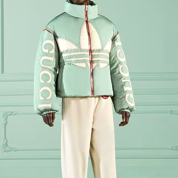 adidas x グッチ 偽物 パッド入りナイロン ボンバー 714849 ZALFL 3521