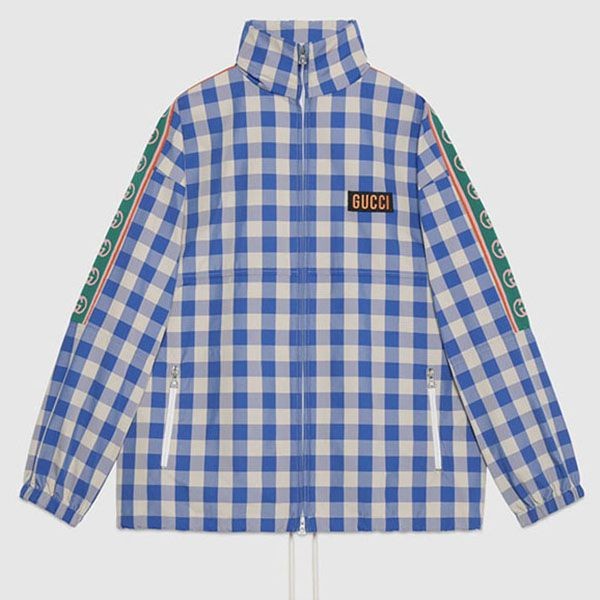グッチ パイナップル 偽物アウター ロゴ ギンガムチェック669141 ZAIET 9145