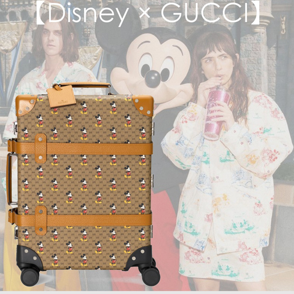 ミッキー 偽物2021日本未発売新作【DISNEY x グッチ ディズニー x グッチ 偽物】 グローブトロッターキャリーオンバッグ 533618 HWYBW 8559