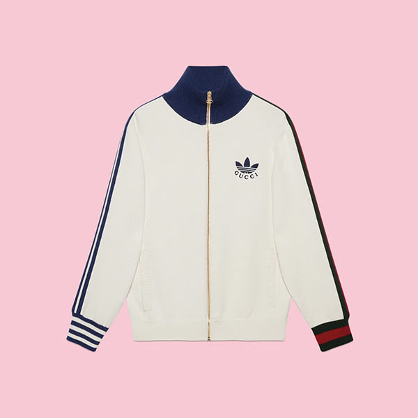 【アディダス×グッチ】コラボ ヴィスコース ジップアップジャケット700476 XKCIF 9791