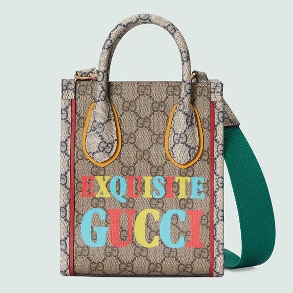【グッチ】エクスクイジット ミニトートバッグ 偽物 699406FAAWA9782