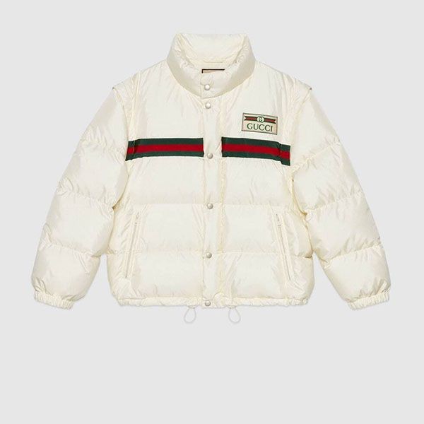 グッチ ウェブ パデッド 偽物 ナイロン ボンバー ジャケット 683216