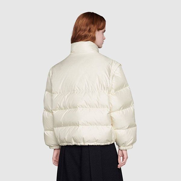 グッチ ウェブ パデッド 偽物 ナイロン ボンバー ジャケット 683216