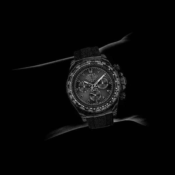 ロレックス DiW 偽物 カーボン デイトナ “ALL BLACK”超限定
