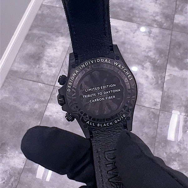 ロレックス DiW 偽物 カーボン デイトナ “ALL BLACK”超限定